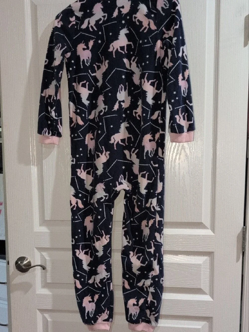 Carter's Navy and Pink Unicorn Constellation Fleece Pajama Set